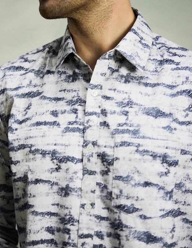 Marble Moss Cotton Shirt